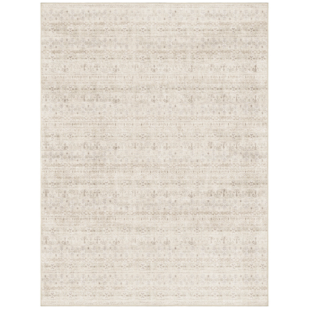 Washable Area Rug – Moroccan-Inspired Ivory Design with Non-Slip Pad - image 17
