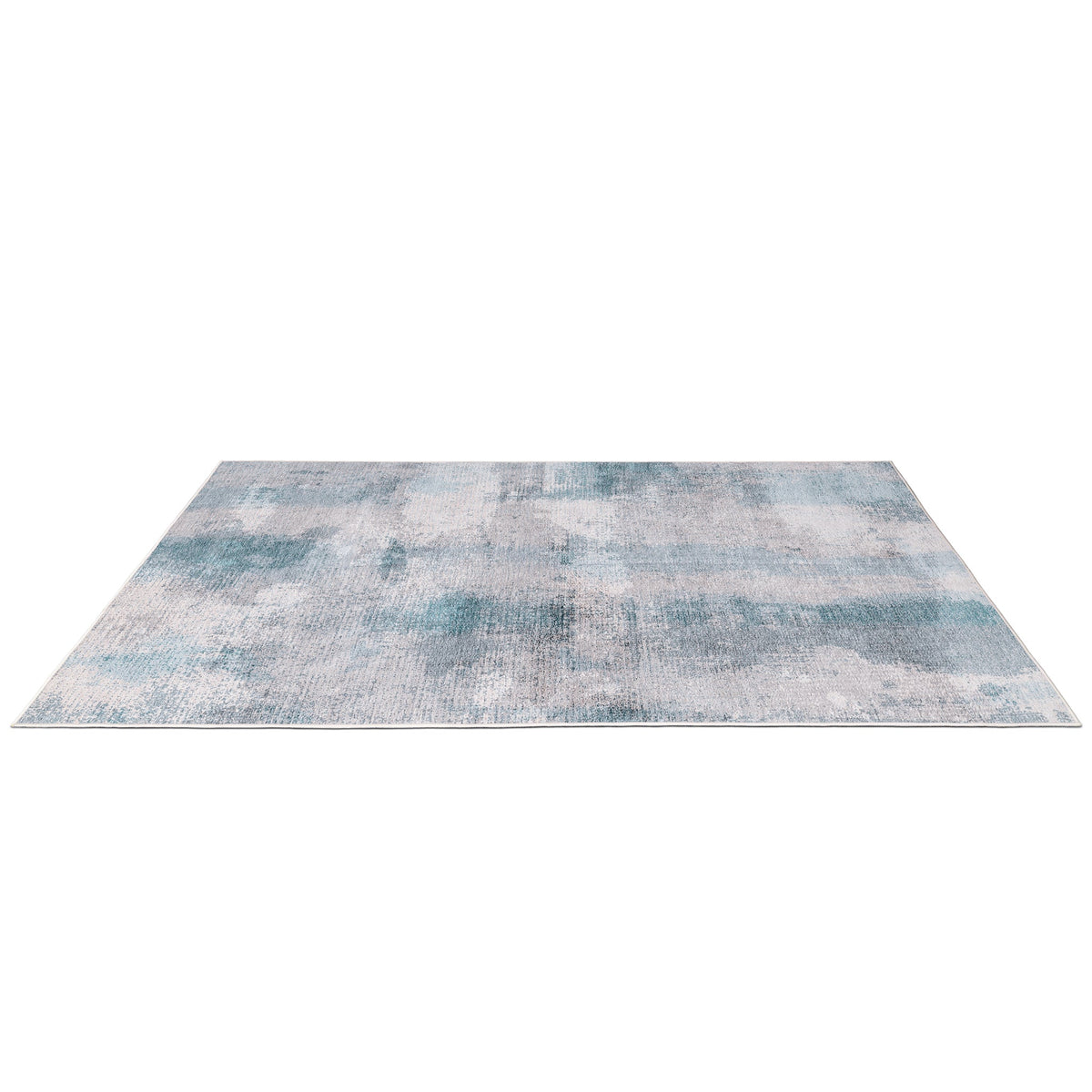 Washable Area Rug – Watercolour Abstract in Sand & Sea Tones - image 9