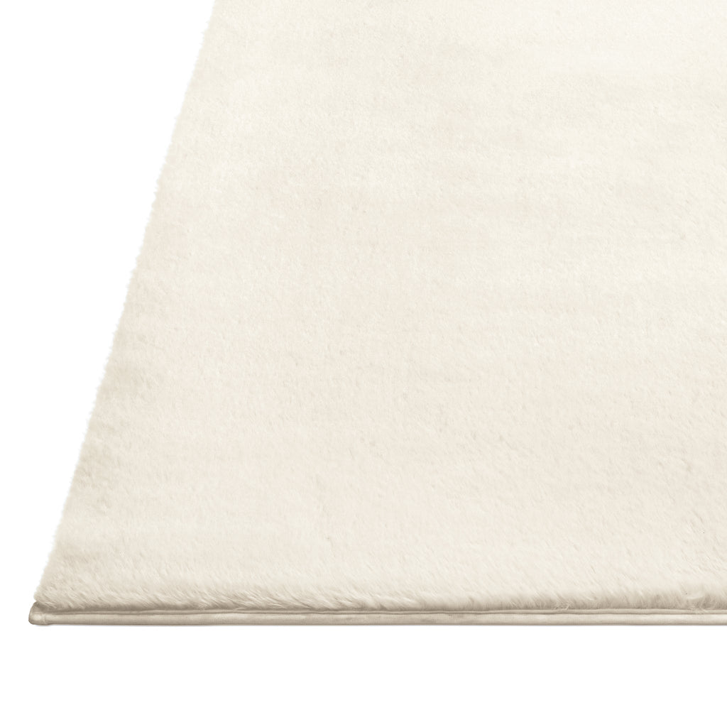 Washable Faux Fur Rug – Plush Ivory Shag Rug for Pet Homes - image 4