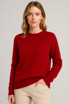 Women's Cashmere Sweater | Crewneck Long Sleeve