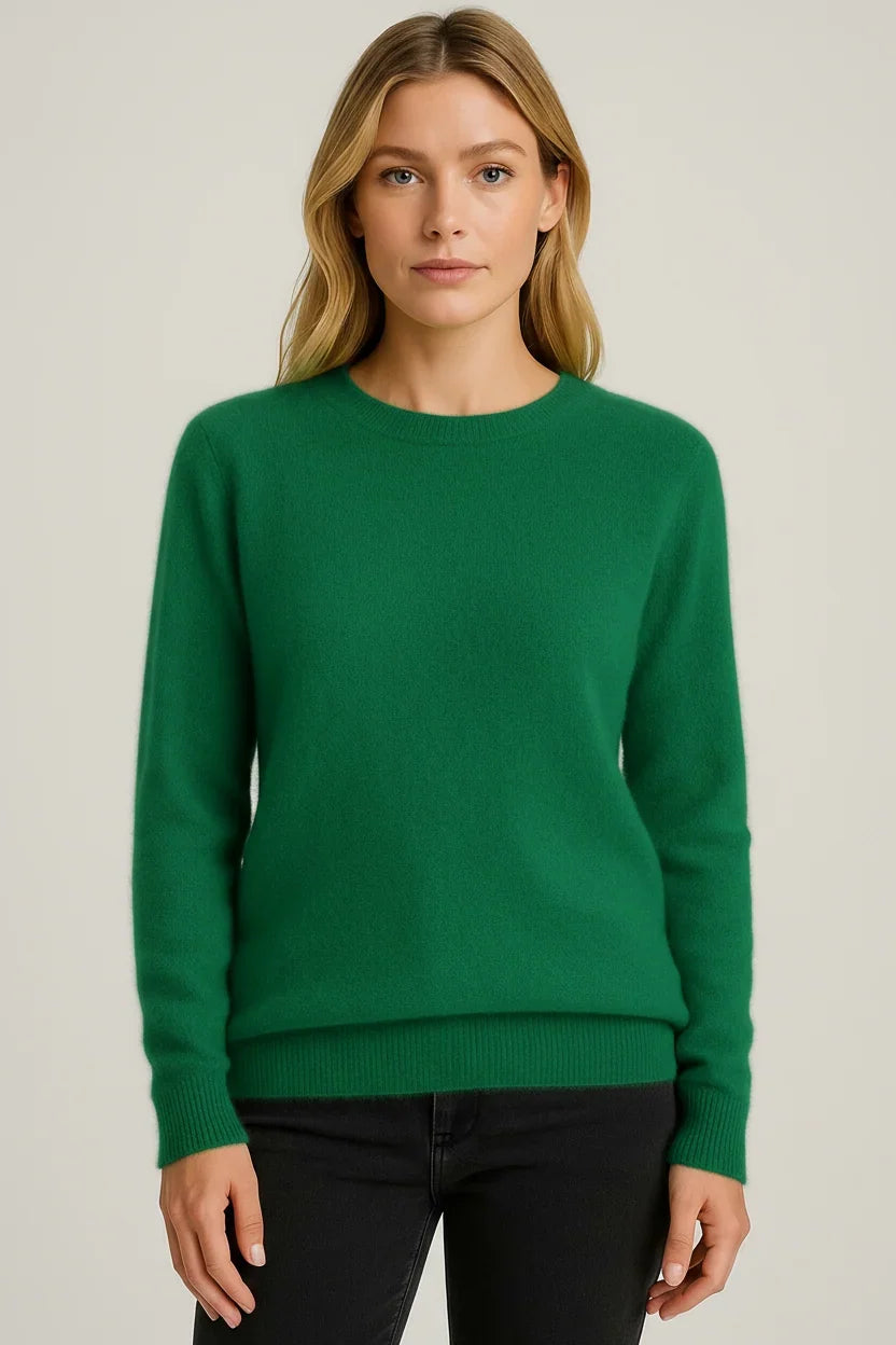 Women's Cashmere Sweater | Crewneck Long Sleeve