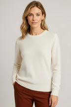 Women's Cashmere Sweater | Crewneck Long Sleeve