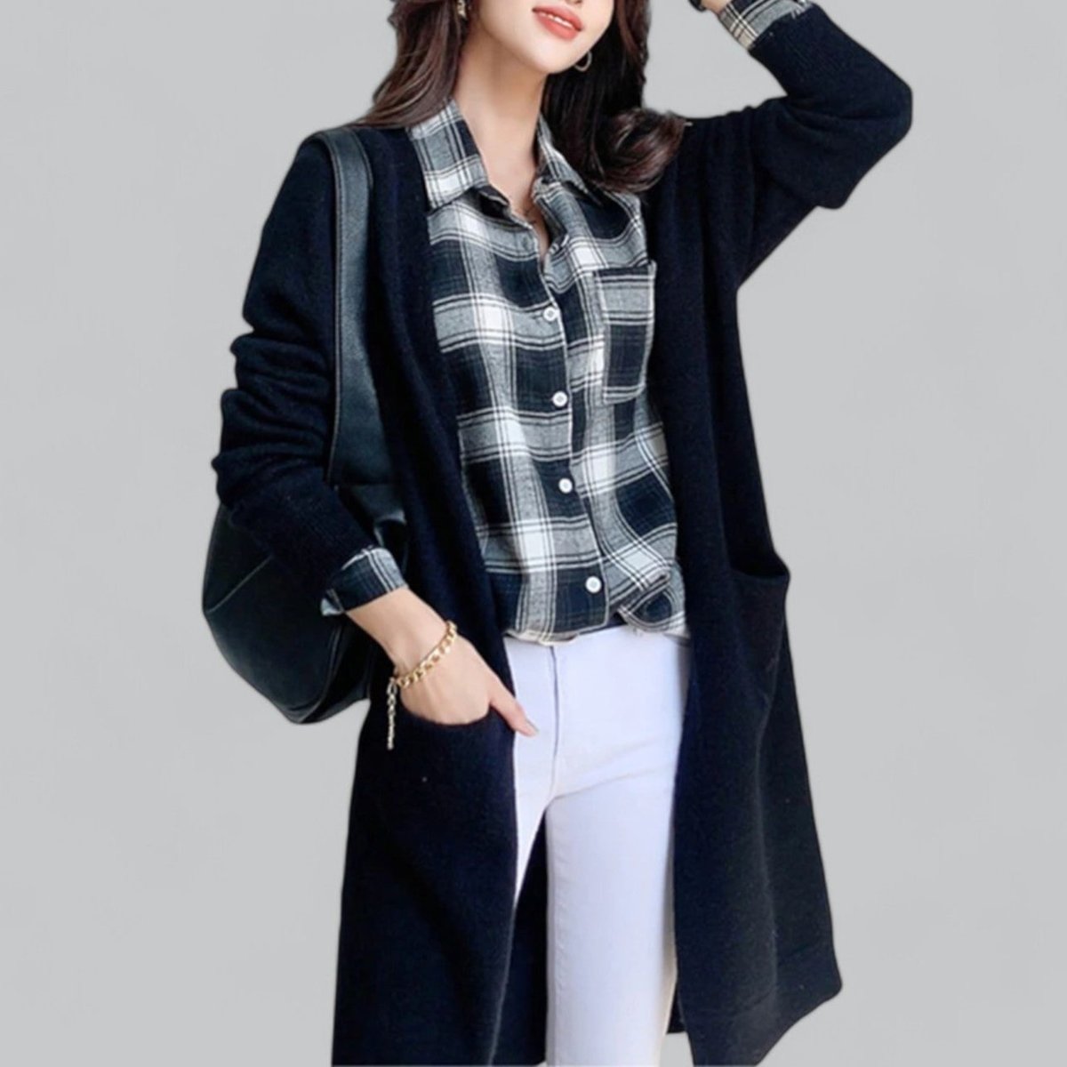 Seraphine Long Open-Front Cardigan - image 7