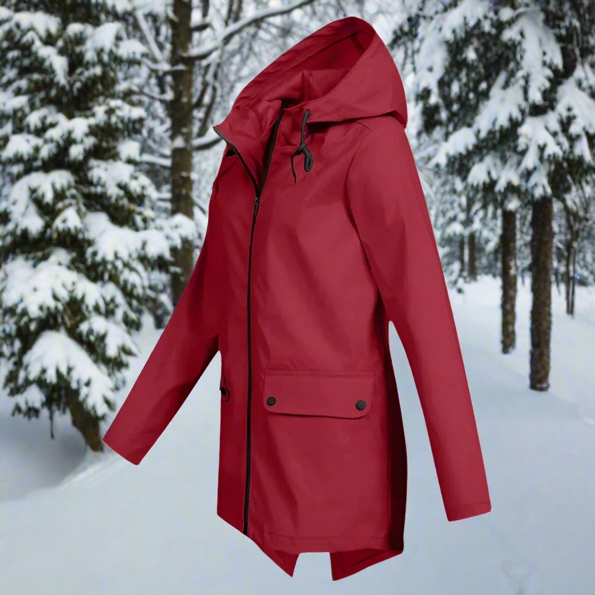 Marisol Longline Hooded Rain Jacket - image 18