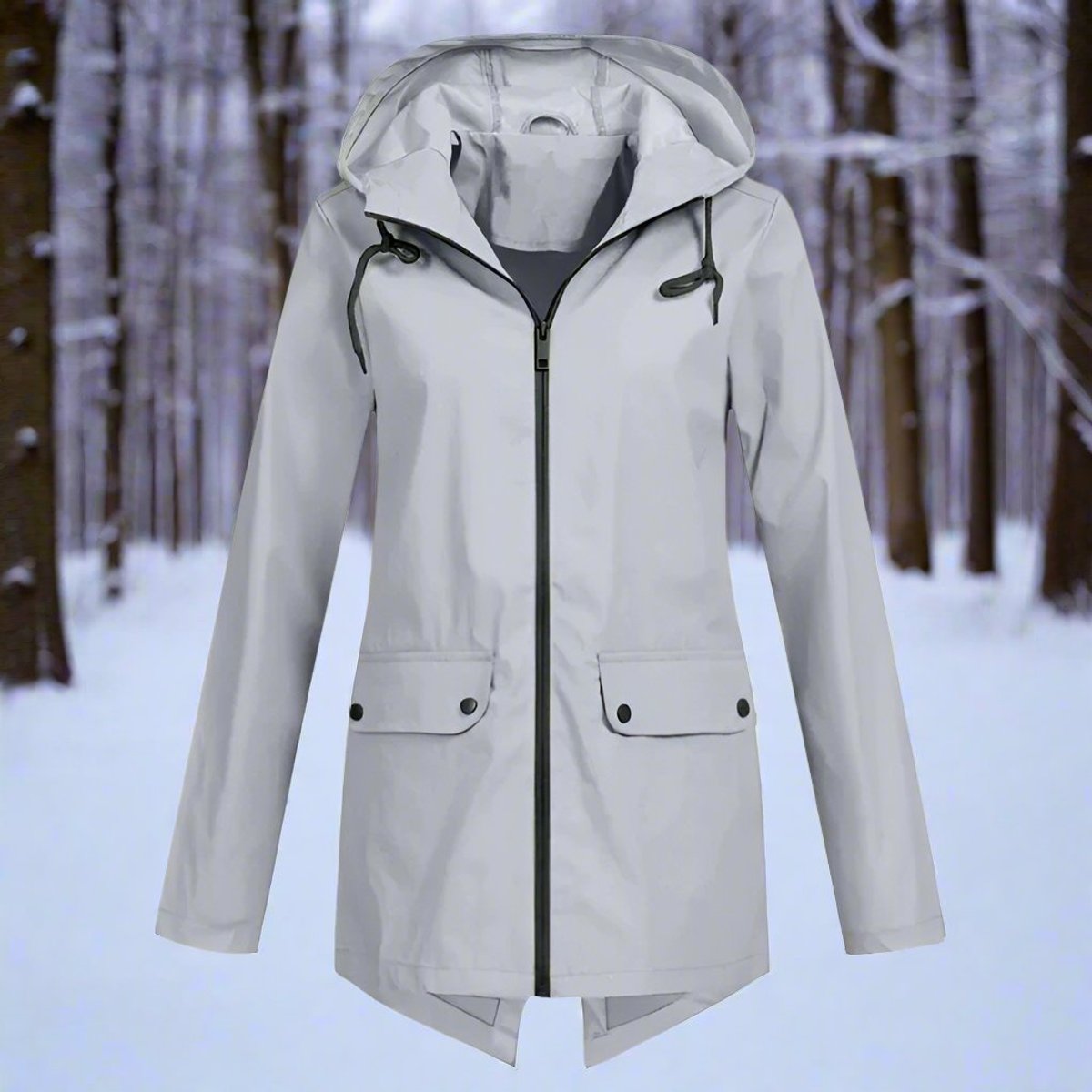 Marisol Longline Hooded Rain Jacket - image 4