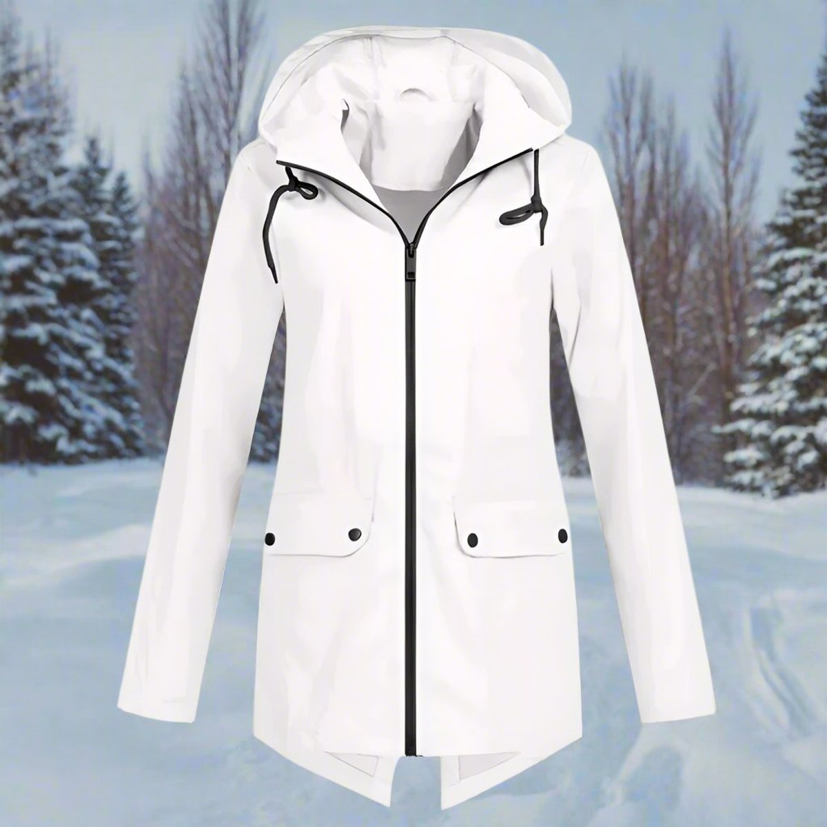 Marisol Longline Hooded Rain Jacket - image 5