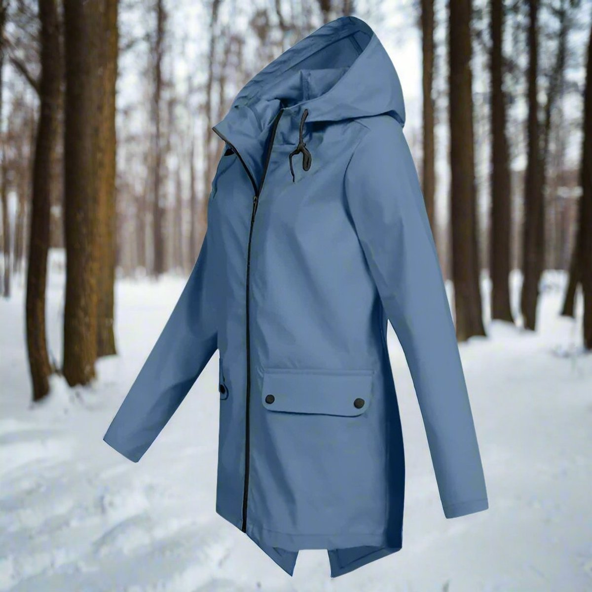 Marisol Longline Hooded Rain Jacket - image 9