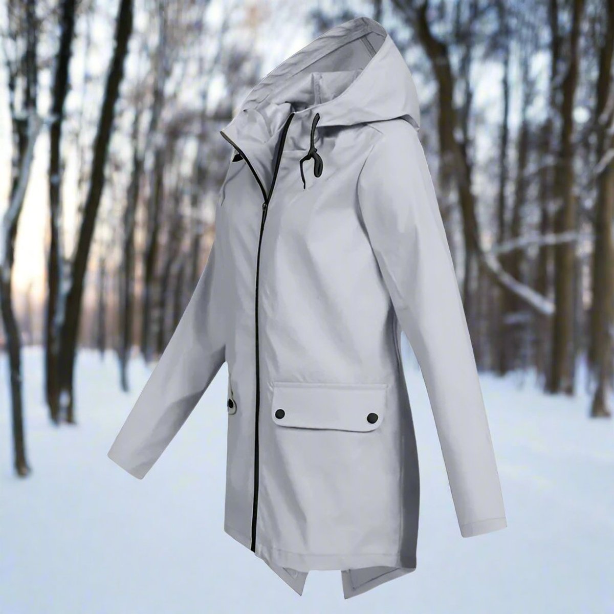 Marisol Longline Hooded Rain Jacket - image 13