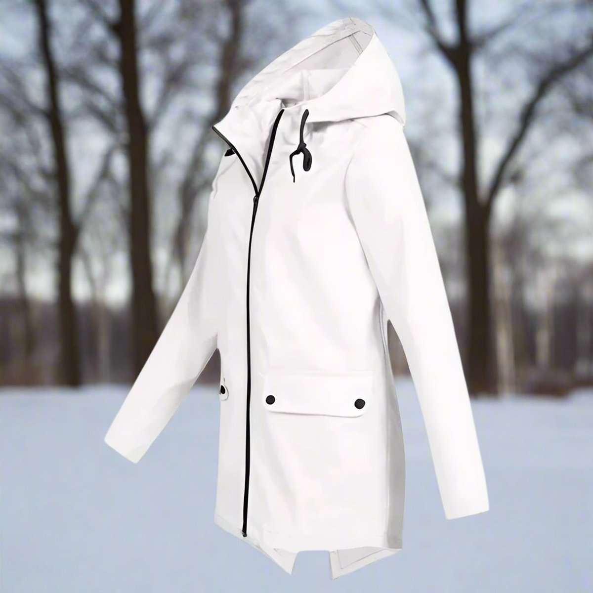 Marisol Longline Hooded Rain Jacket - image 15
