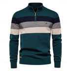 Ignatius Striped Quarter-Zip Sweater - image 3